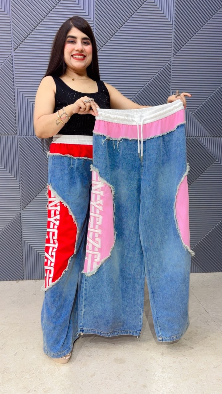BEAUTIFUL DENIM BOTTOM GGR5176 Girls Glitters