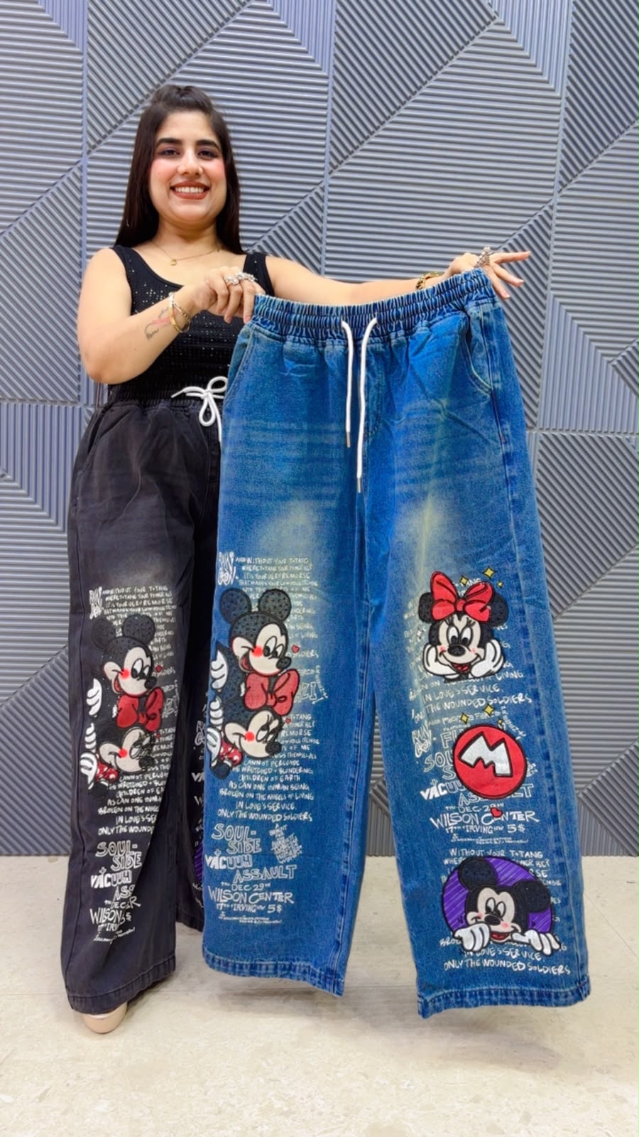 BEAUTIFUL MICKY DENIM BOTTOM GGR5235 Girls Glitters