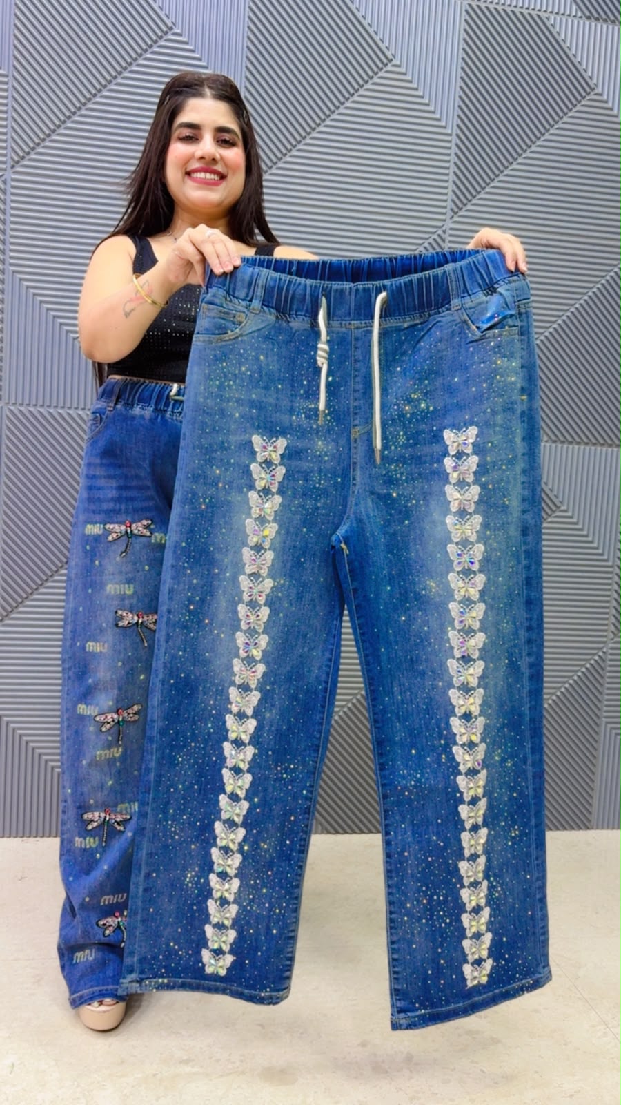 BEAUTIFUL  DENIM BOTTOM GGR5083 Girls Glitters