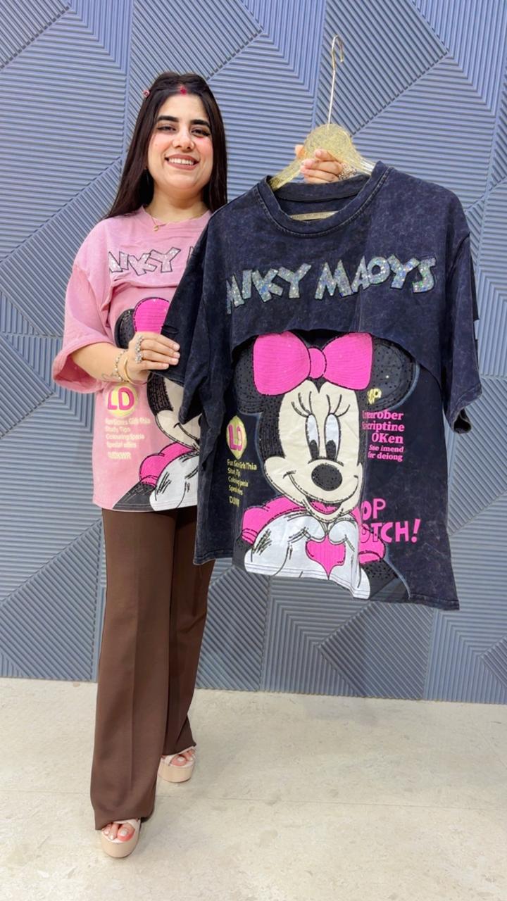 BEAUTIFUL MIKY  MAOYS T-SHIRT GGR5144 Girls Glitters