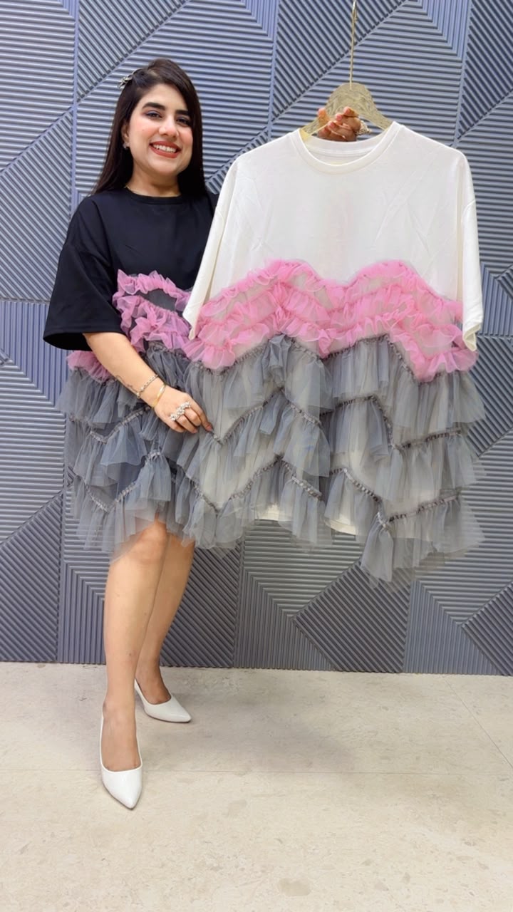 BEAUTIFUL DUAL SEDDED DRESS GGR5195 Girls Glitters