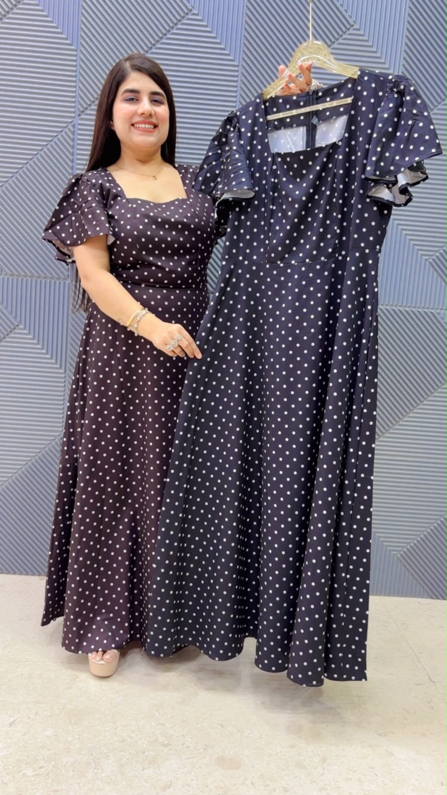BEAUTIFUL POLKA DRESS GGR5237 Girls Glitters