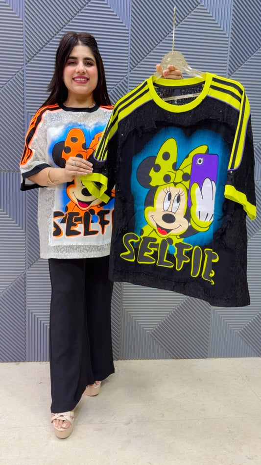 BEAUTIFUL PREMIUM MICKY T-SHIRT GGR5244 Girls Glitters