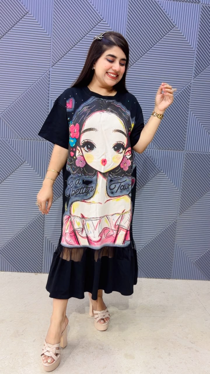 BEAUTIFUL GIRL PRINTED DRESS GGR5197 Girls Glitters