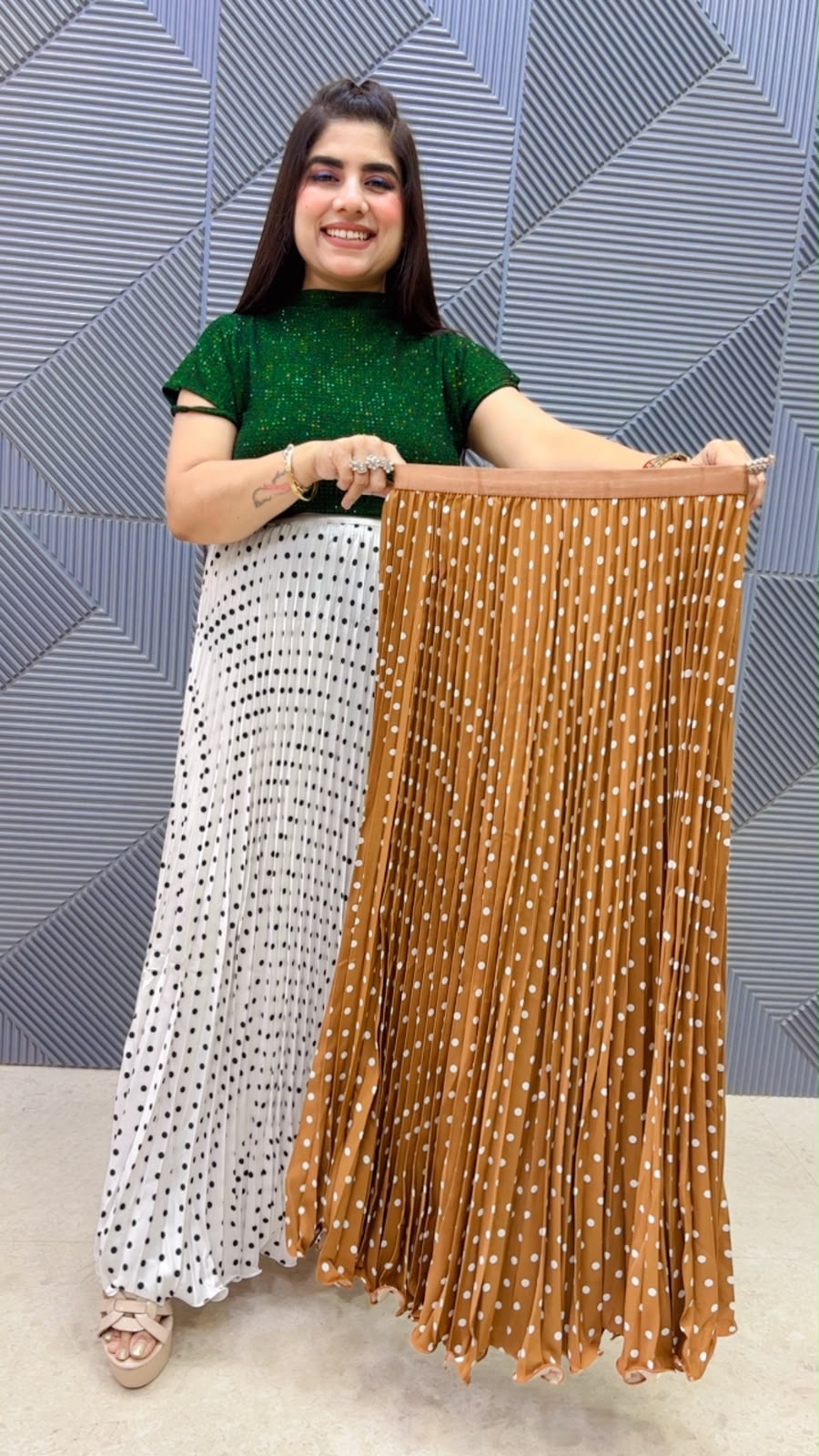 BEAUTIFUL POLKA SKIRT GGR5219 Girls Glitters