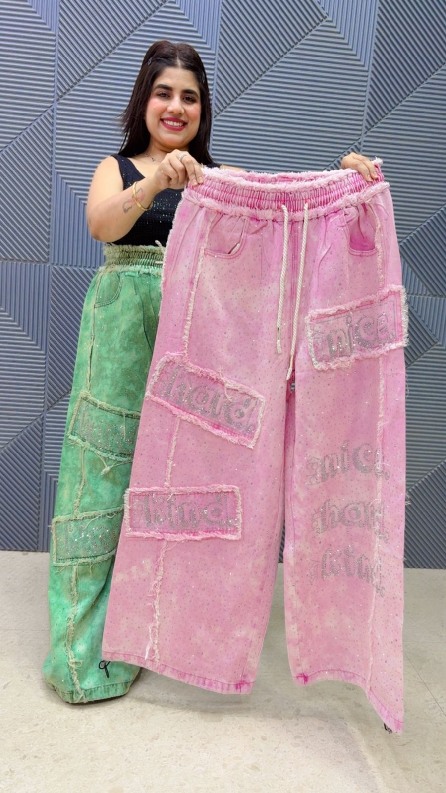 BEAUTIFUL DENIM COTTON BOTTOM NICE HARD GGR5241 Girls Glitters