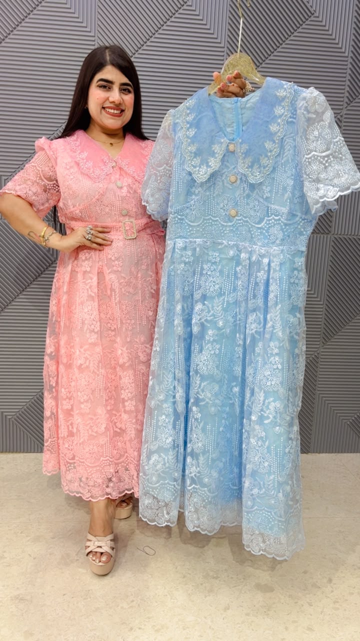 BEAUTIFULL FAIRYTALE DRESS WITH BELT GGR5193 Girls Glitters
