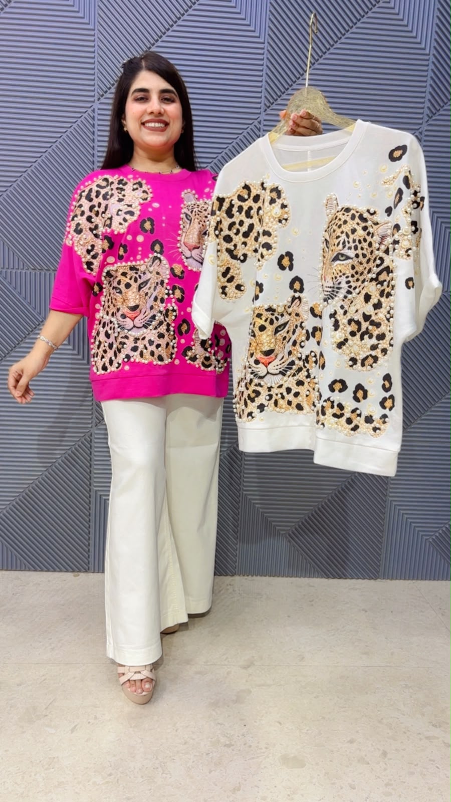 BEAUTIFUL BEAD TIGER PRINTED TOP GGR5277 Girls Glitters