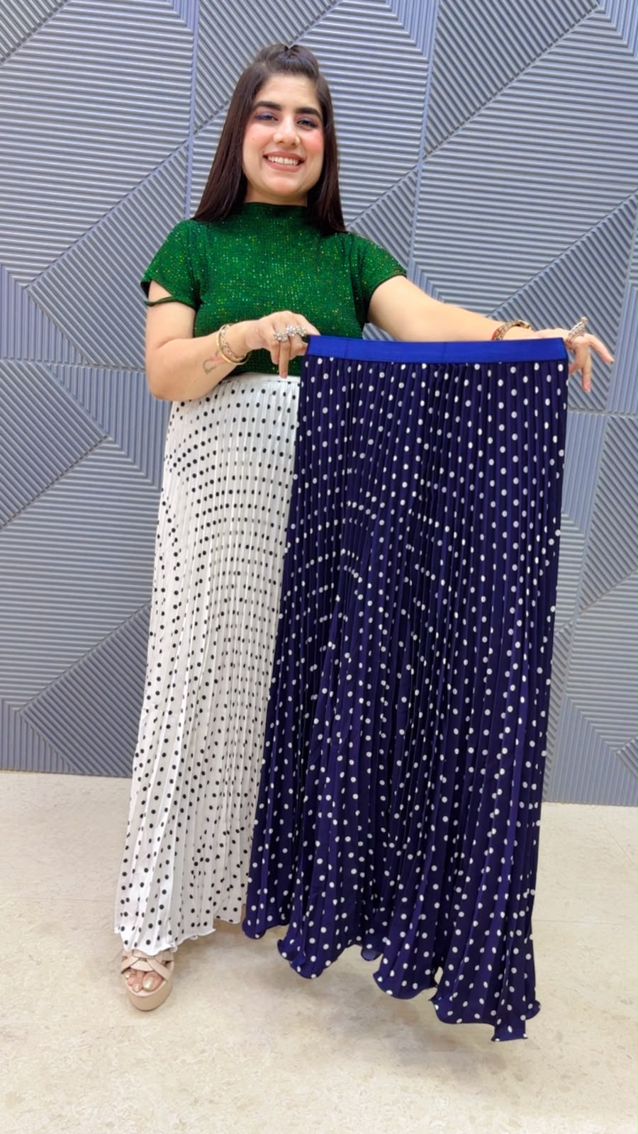 BEAUTIFUL POLKA SKIRT GGR5219 Girls Glitters