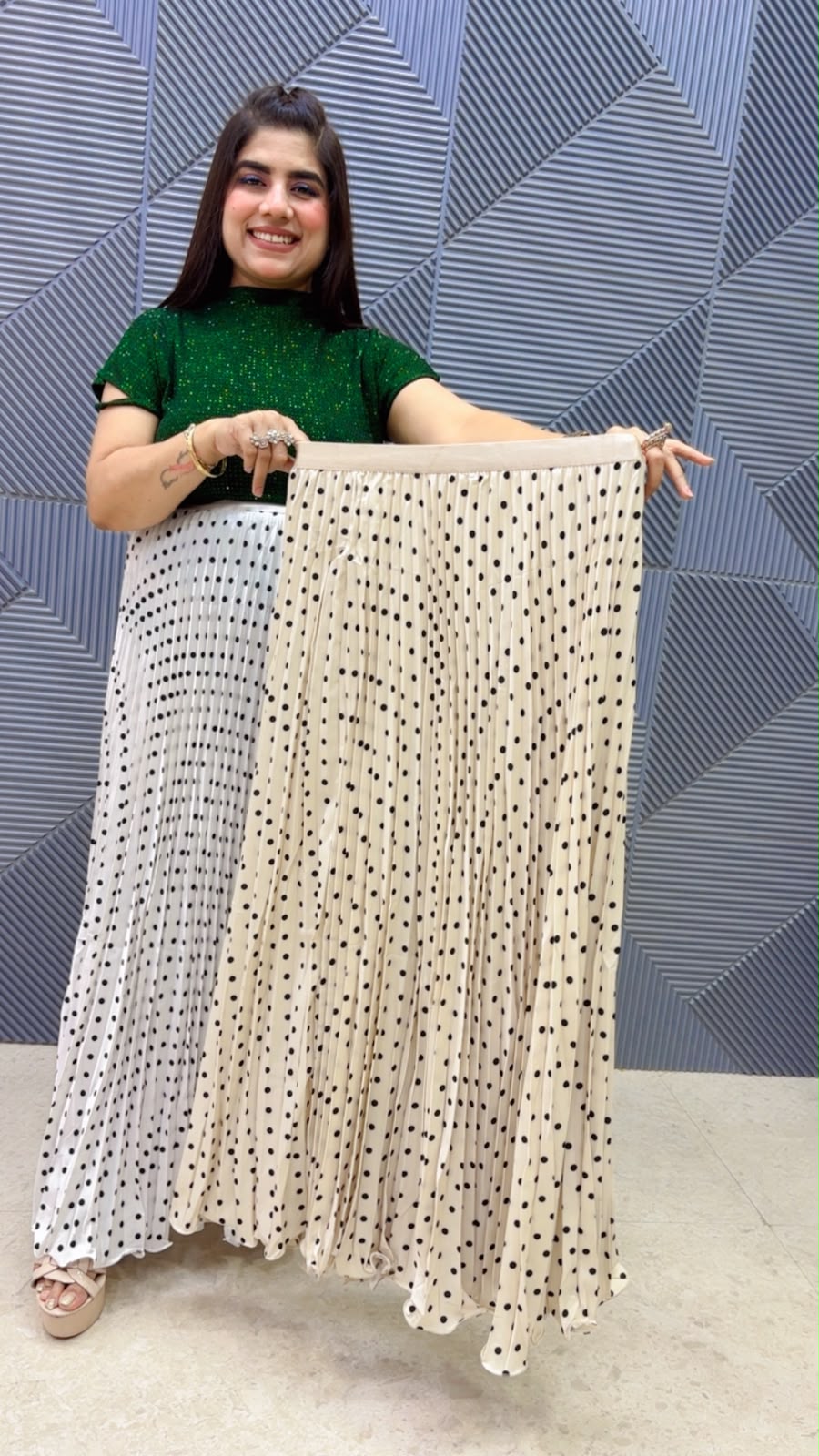 BEAUTIFUL POLKA SKIRT GGR5219 Girls Glitters