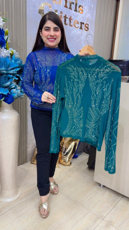 BEAUTIFUL PREMIUM GLITTER TOP GGR5548 Girls Glitters