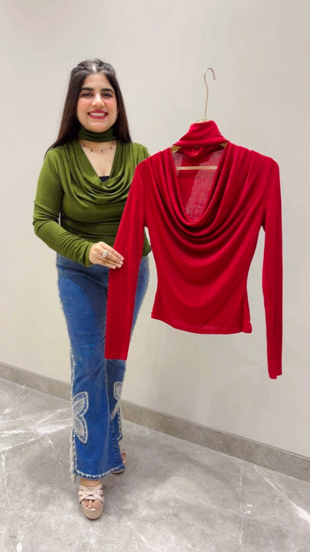 BEAUTIFUL NECK STYLE TOP GGR5562 Girls Glitters