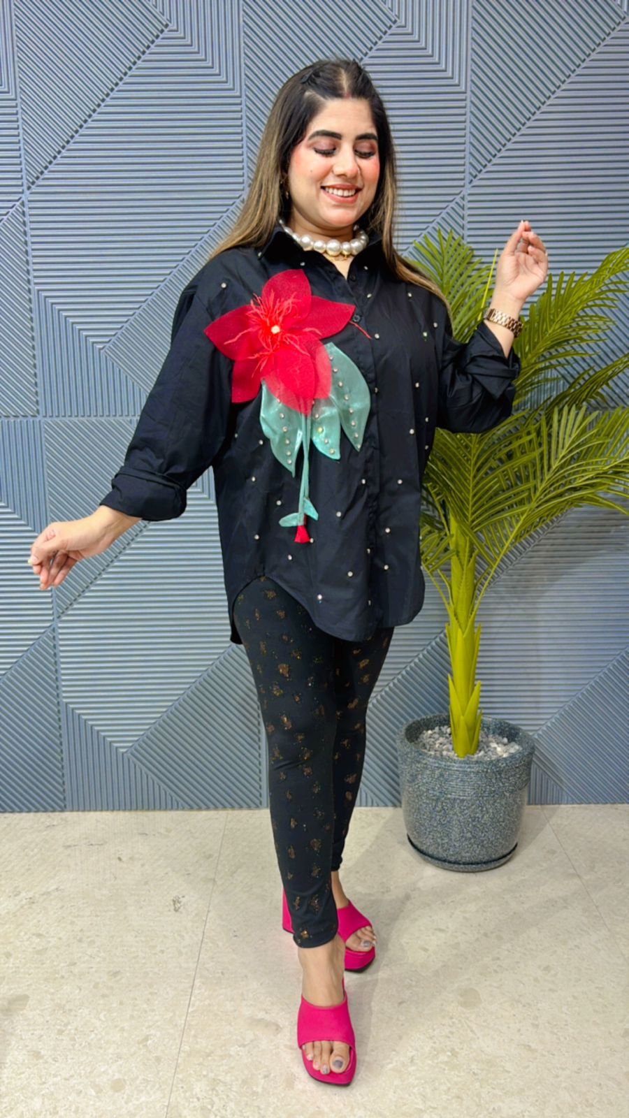 Beautiful Cotton Flower Shirt GGR1072