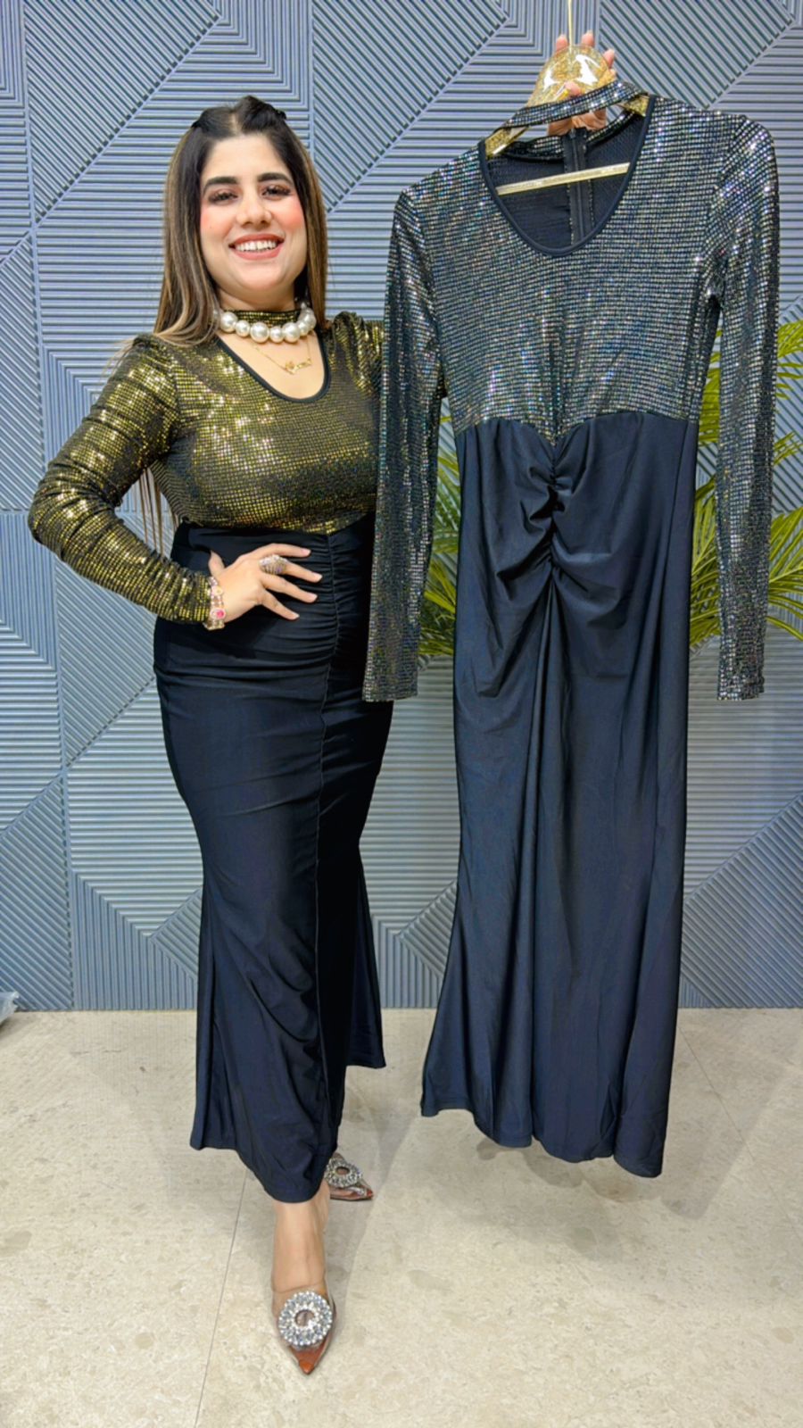 Beautiful Partywear Band Dress GGR1029