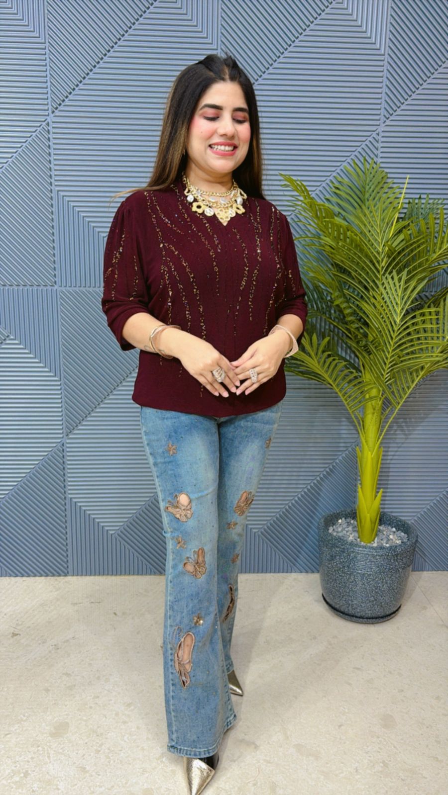 Beautiful Power Net Summer Top GGR1308