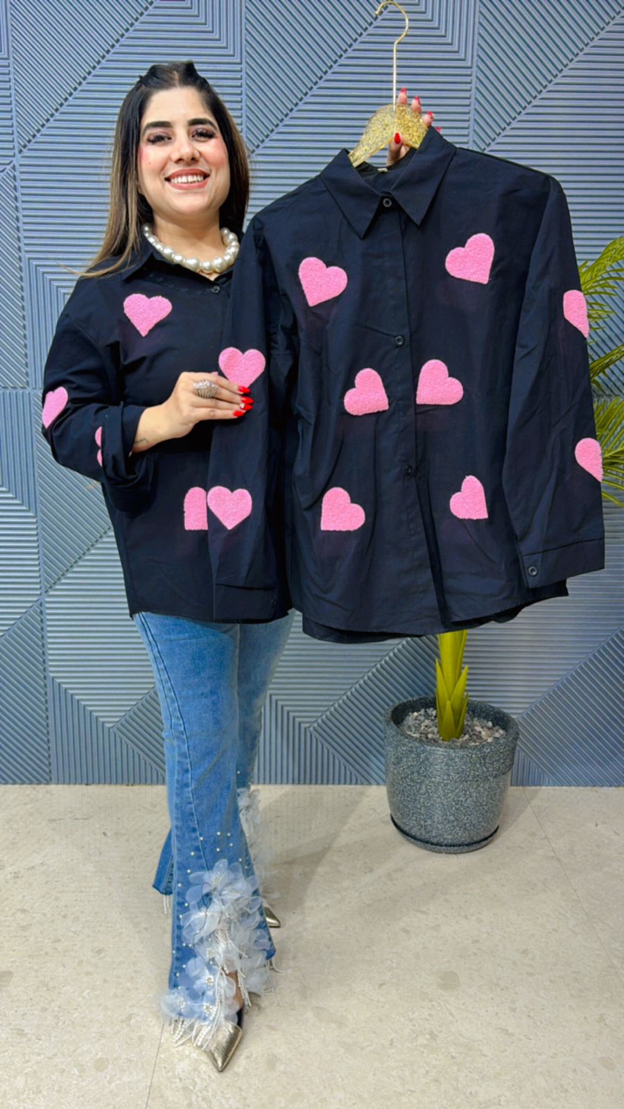 Beautiful Premium Cotton Heart Shirt GGR1080