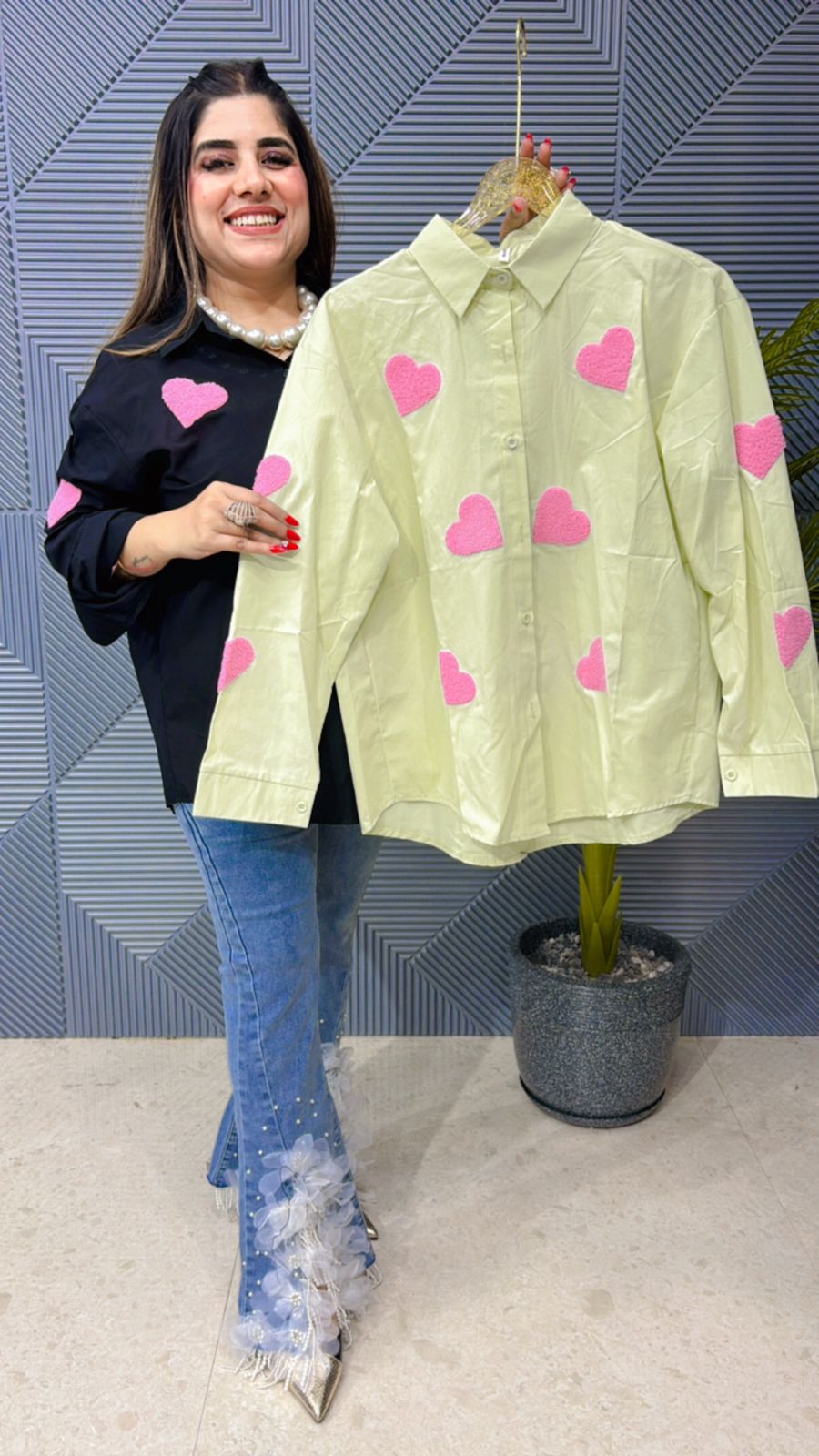 Beautiful Premium Cotton Heart Shirt GGR1080