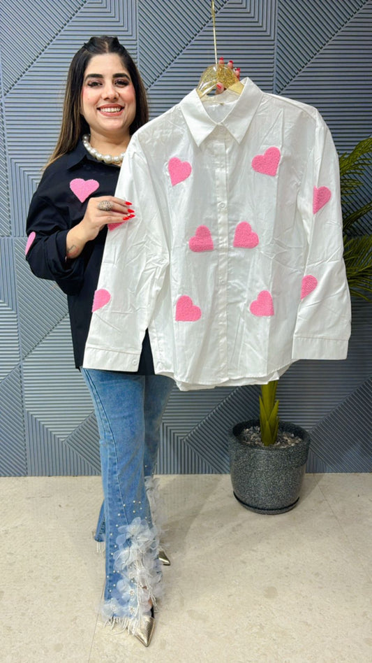 Beautiful Premium Cotton Heart Shirt GGR1080