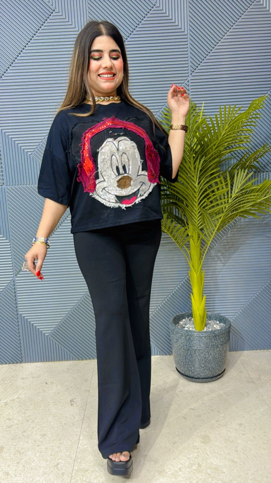 Beautiful Premium Mickey Summer Top GGR1120