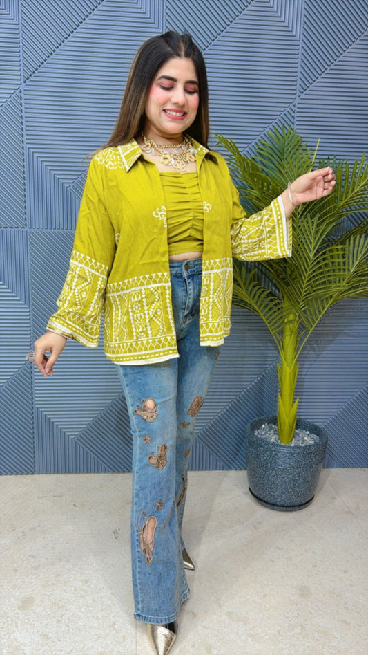 Beautiful Summer  Top With Bustier GGR1303