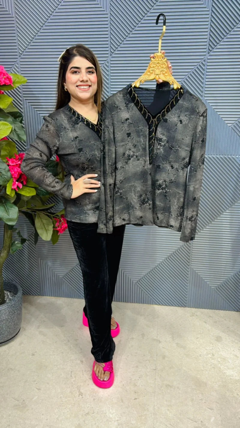 Beautiful Swarovski Top GGR548