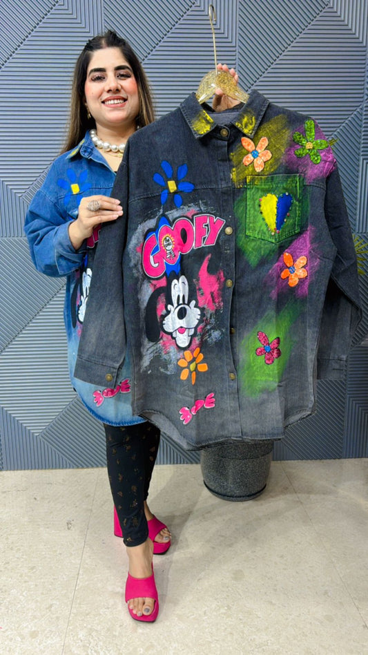 Beautiful Trendy Premium Denim Shirt GGR1071