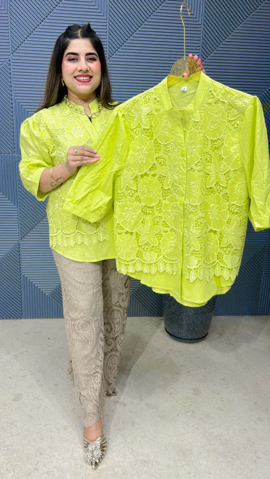 Cute Cotton Lace Shirt GG1175