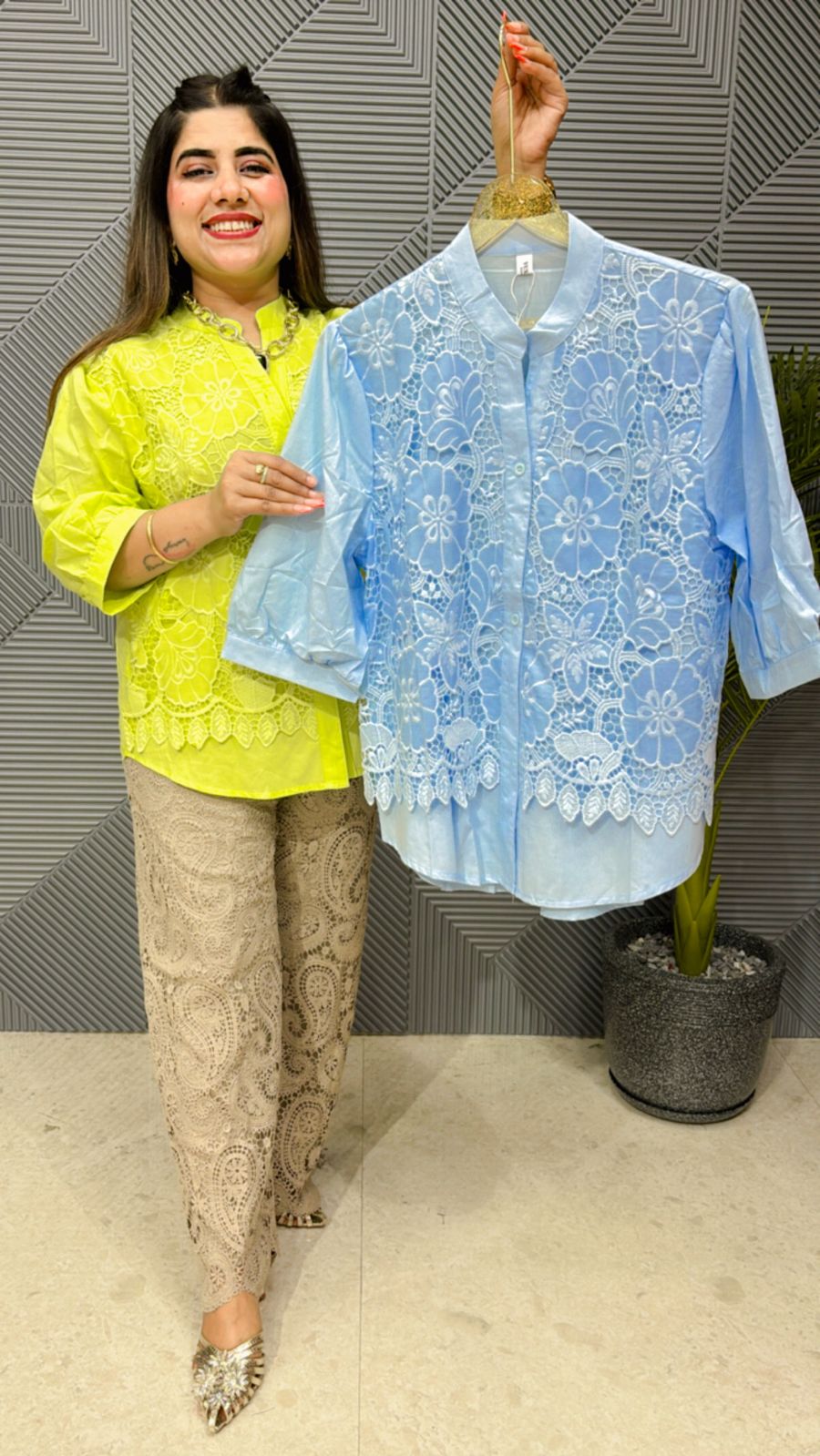 Cute Cotton Lace Shirt GG1175