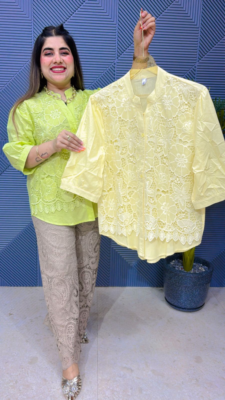 Cute Cotton Lace Shirt GG1175
