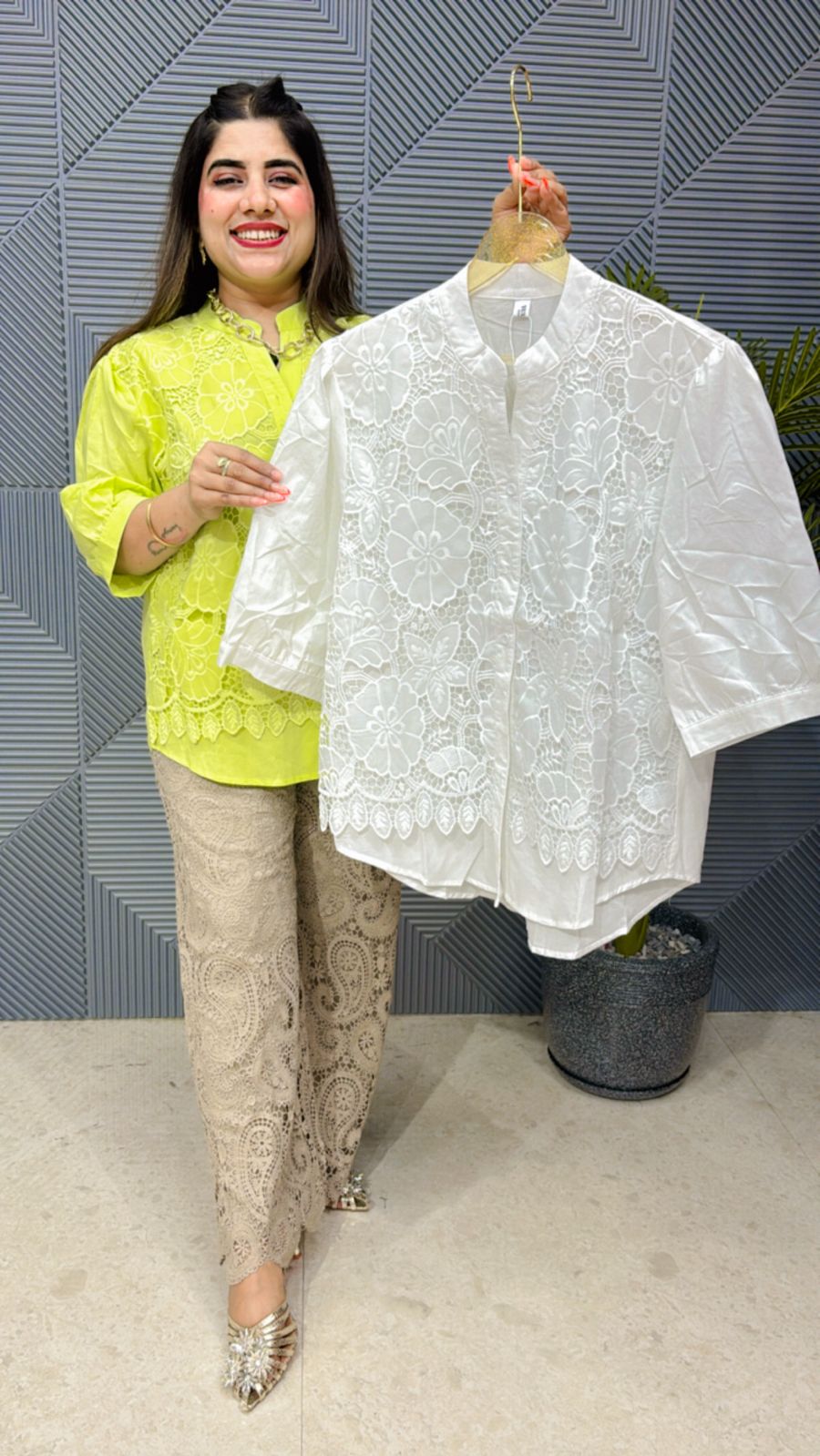 Cute Cotton Lace Shirt GG1175