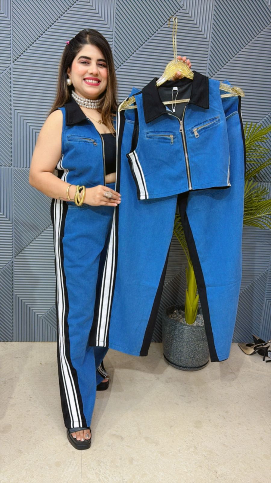Cute Denim Co-Ord Set GGR1330