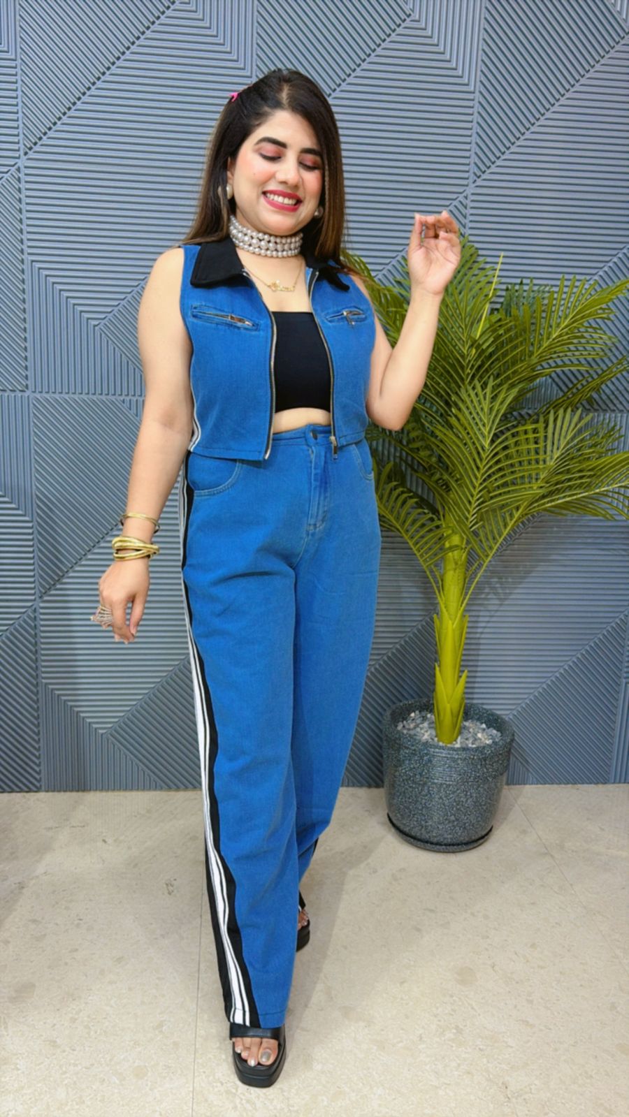 Cute Denim Co-Ord Set GGR1330