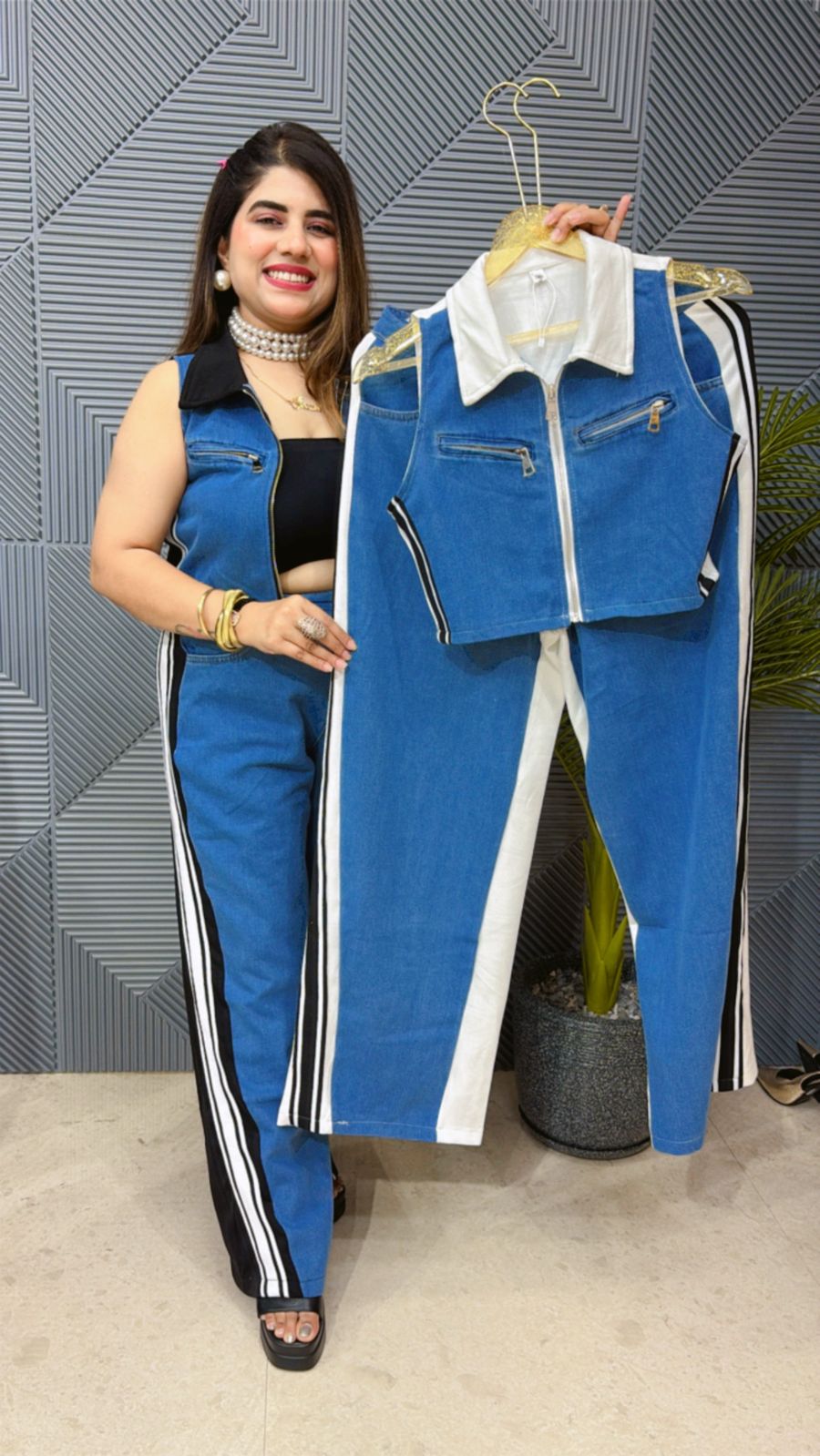 Cute Denim Co-Ord Set GGR1330
