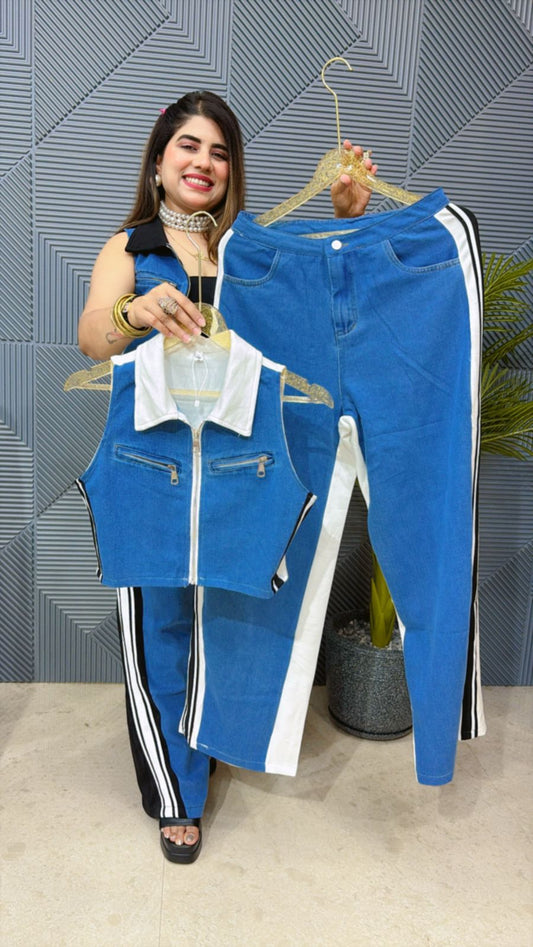 Cute Denim Co-Ord Set GGR1330