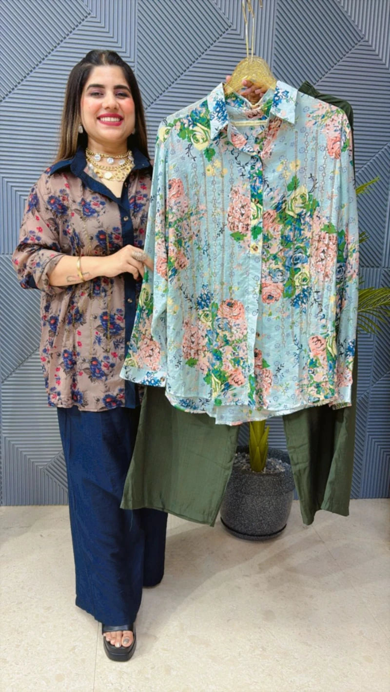 BEAUTIFUL PRINTED CORDSET GGR1340