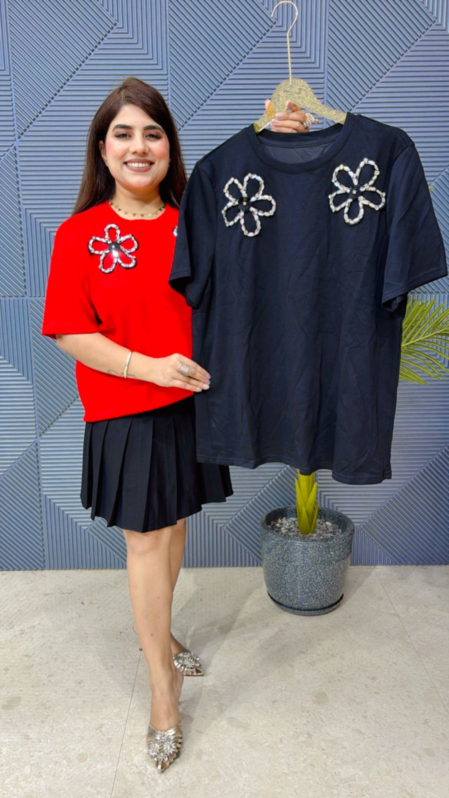 PREMIUM EMBRIODED TOP GGR1641