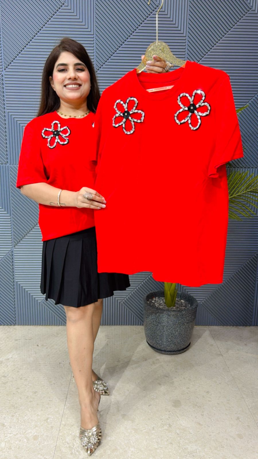 PREMIUM EMBRIODED TOP GGR1641