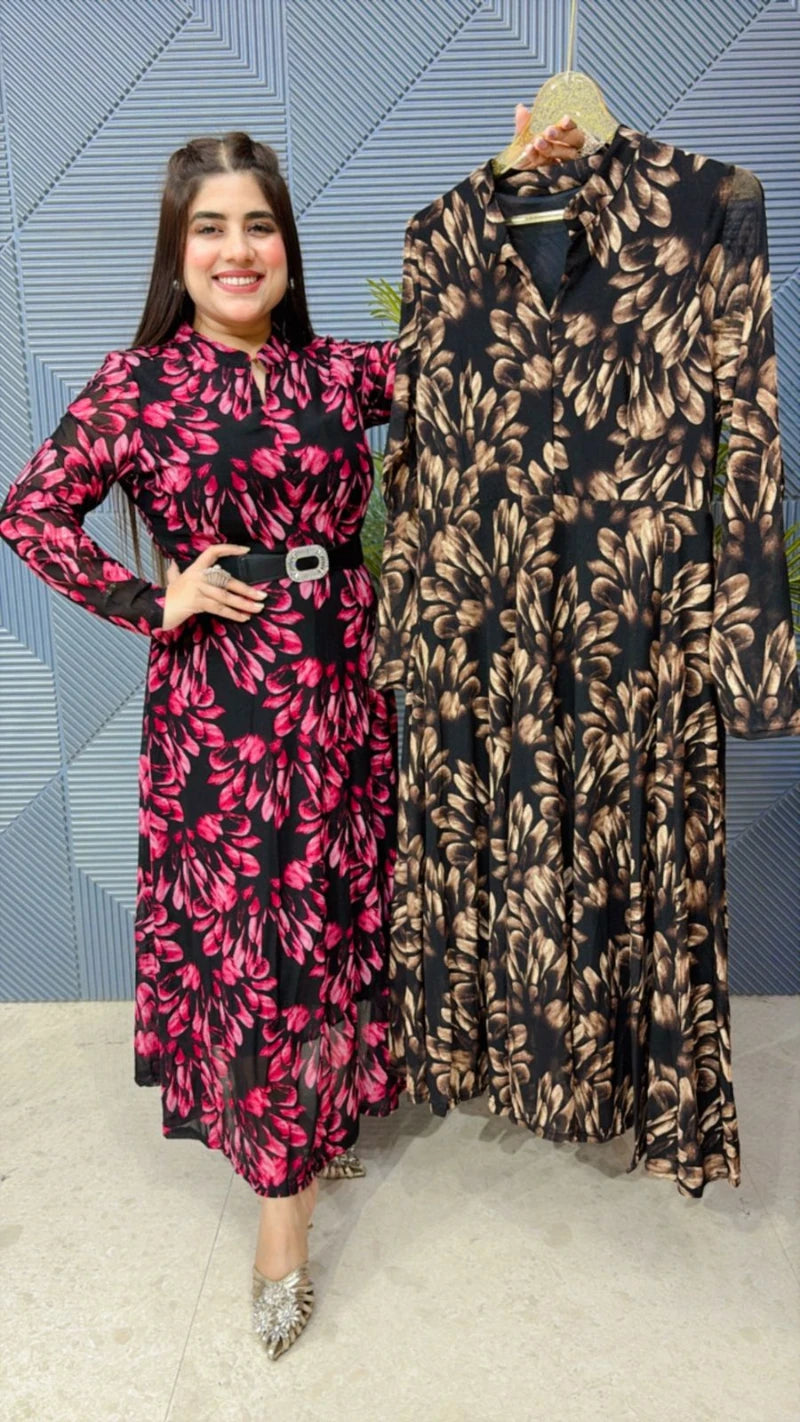 POWERNET DRESS WITH BELT GGR1736