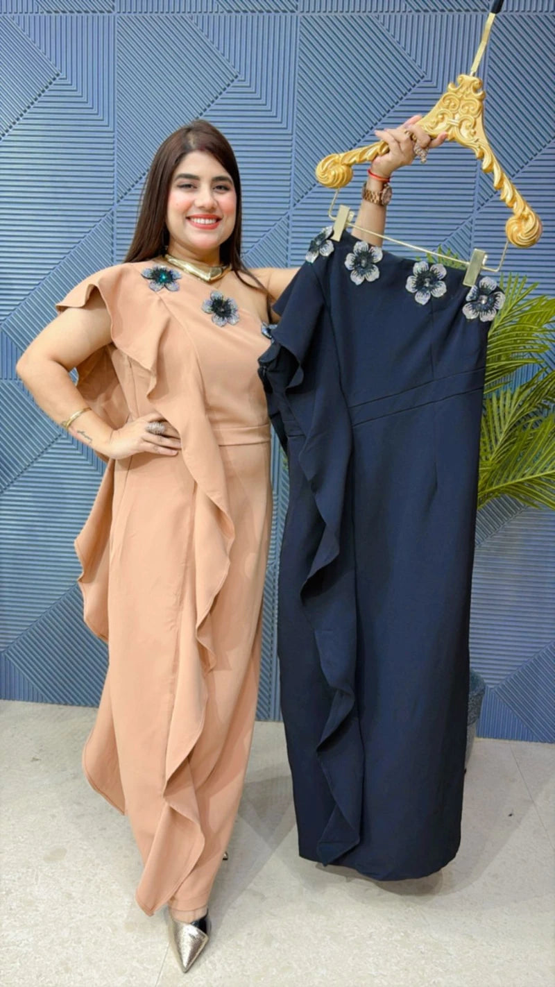 PREMIUM PARTYWEAR ONE SHOULDER DRESS GGR1842