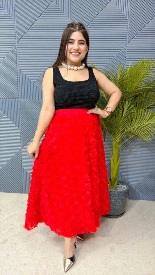 PREMIUM BEAUTIFUL ROSE SKIRT GGR1899