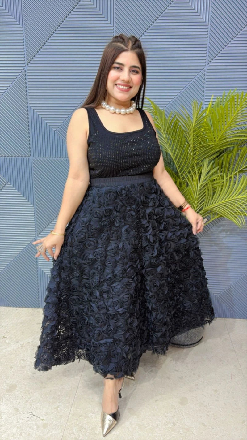 PREMIUM BEAUTIFUL ROSE SKIRT GGR1899