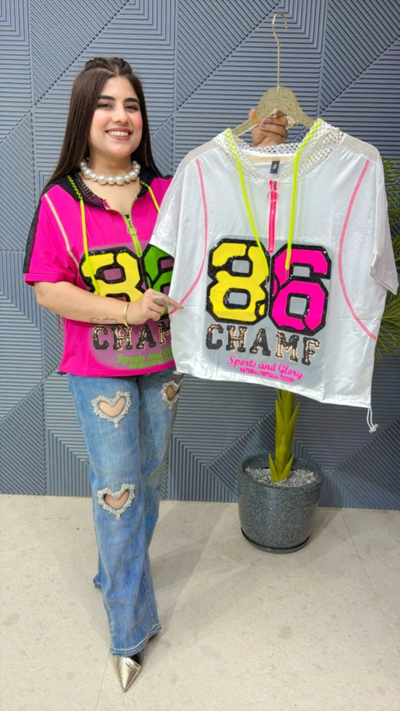 PREMIUM SUMMER HOODIED TOP GGR1907