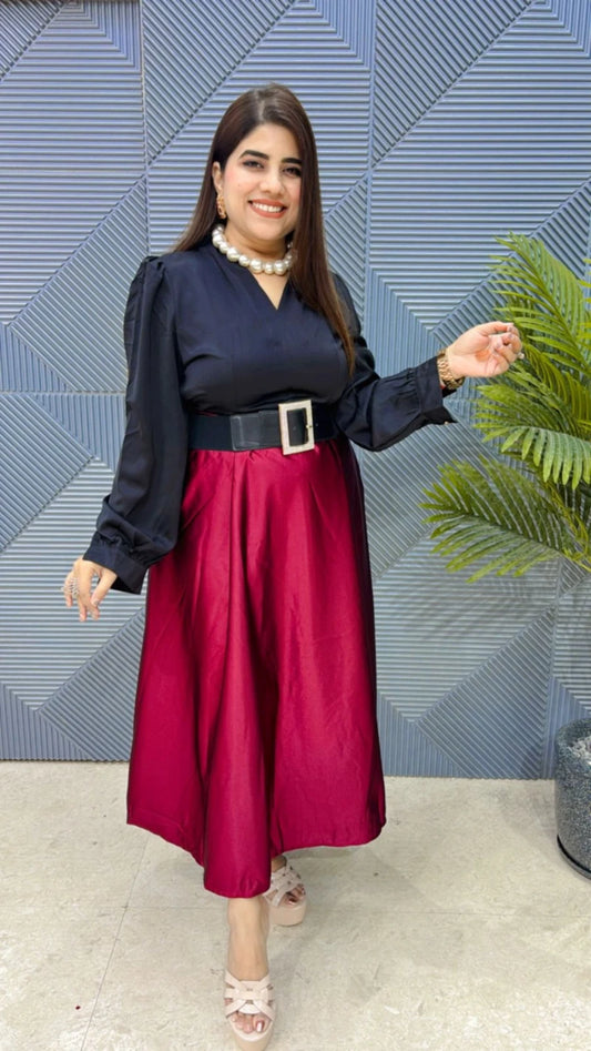 PREMIUM DRESS WITH BELT GGR3070
