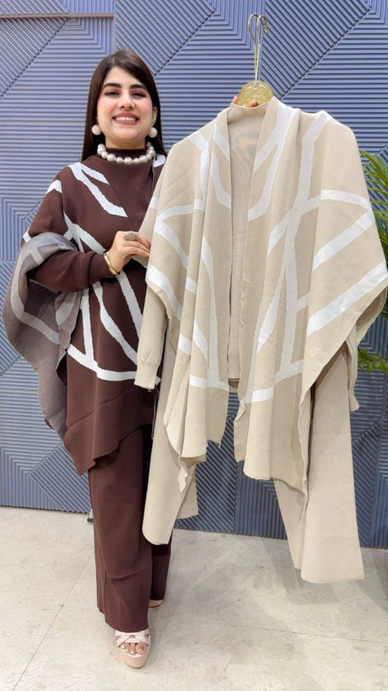 PREMIUM 3 PCS CO-ORD SET WITH STOLE GGR3263