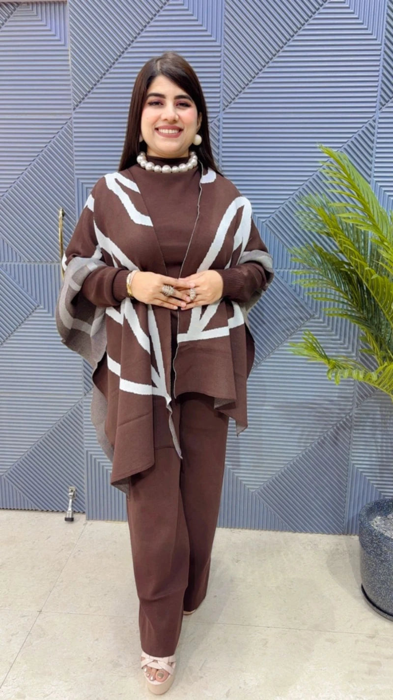 PREMIUM 3 PCS CO-ORD SET WITH STOLE GGR3263