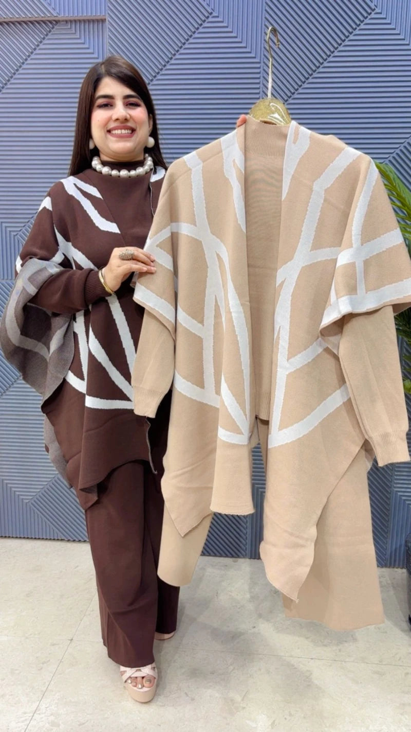 PREMIUM 3 PCS CO-ORD SET WITH STOLE GGR3263