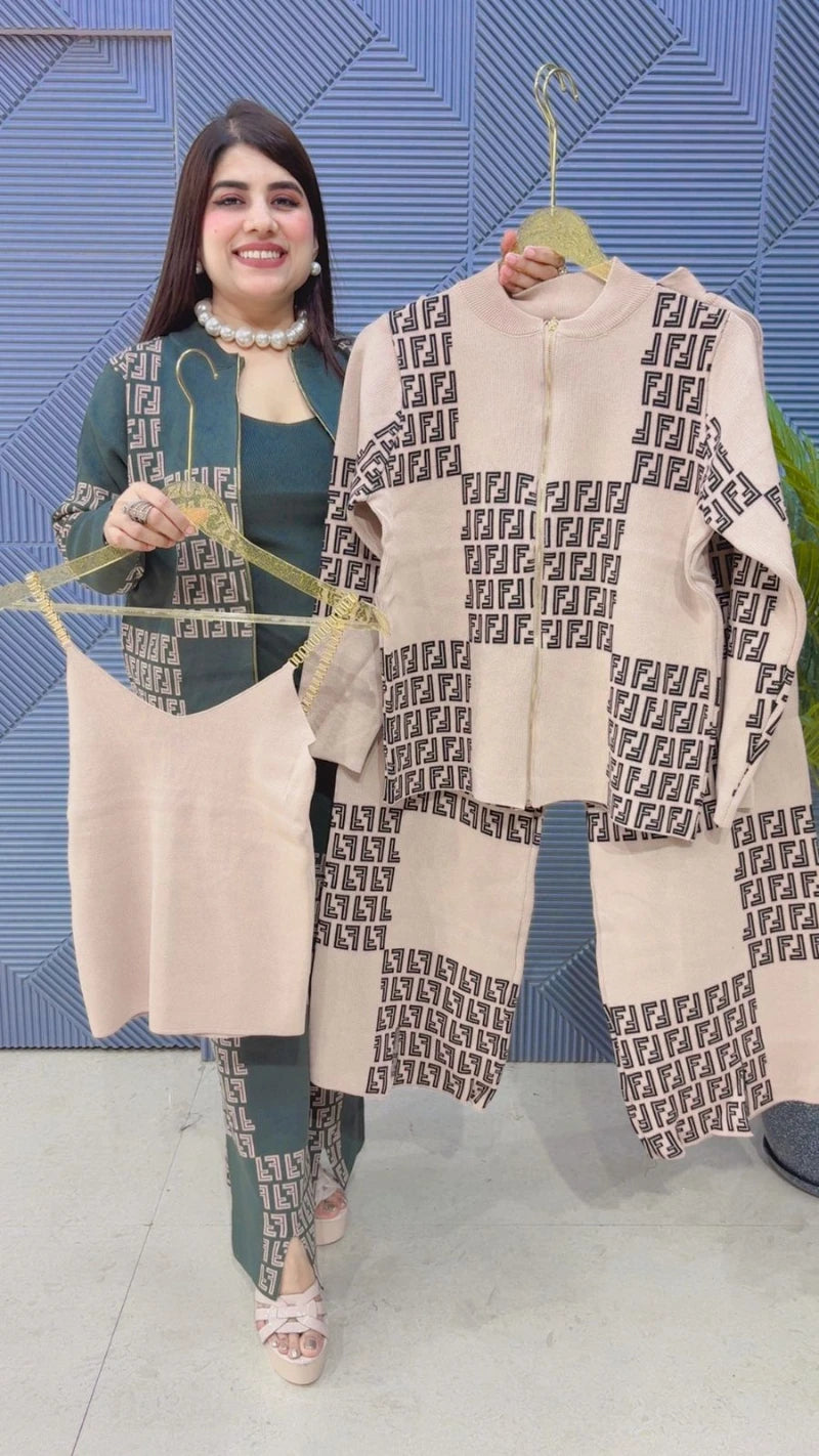 PREMIUM 3 PCS CO-ORD SET GGR3274