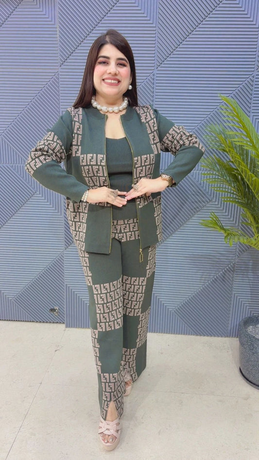 PREMIUM 3 PCS CO-ORD SET GGR3274