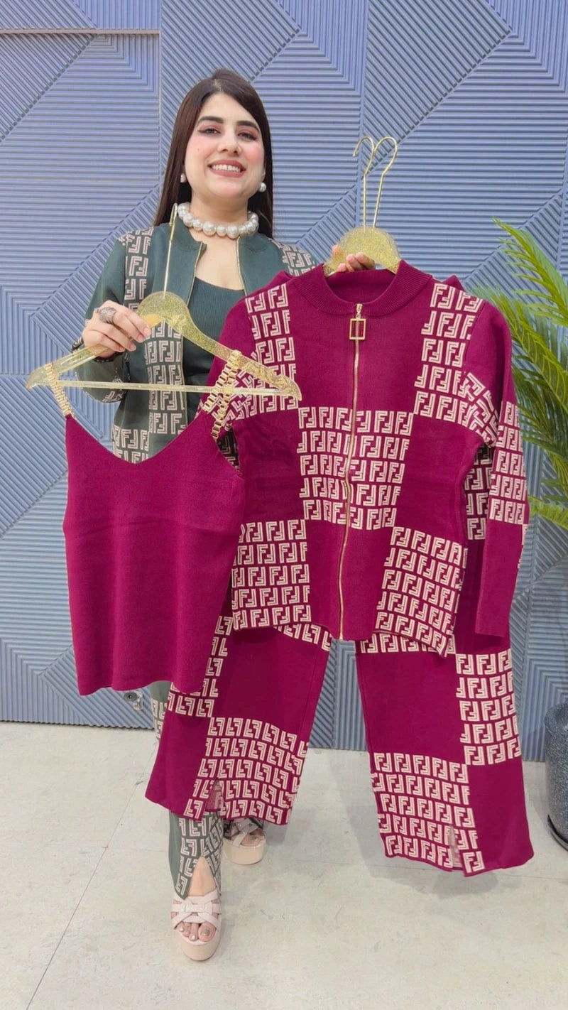 PREMIUM 3 PCS CO-ORD SET GGR3274