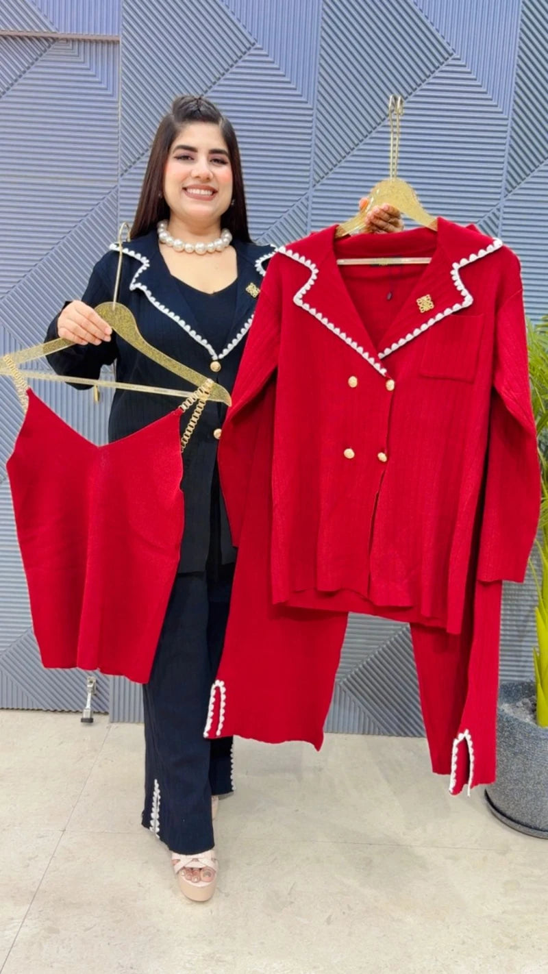 PREMIUM 3 PCS WINTER CO-ORD SET GGR3304